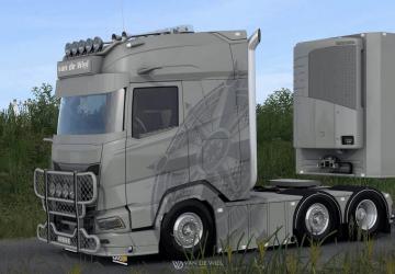 Daf XG+ 530 Van de Wiel Transportверсия 1.0 для Euro Truck Simulator 2 (v1.55.x)