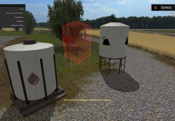 Placeable Refill Tanksверсия 1.0 для Farming Simulator 2017 (v1.5.1.0)