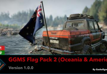 GGMS Flag Pack 02 (Oceania and the Americas)v1.0.0 для SnowRunner (v17.3)