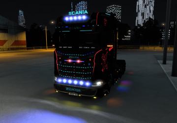 Light Pack for Scania Sверсия 4.6 для Euro Truck Simulator 2 (v1.50.x, - 1.55.x)