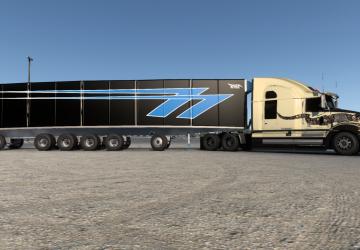 Trailer MAC 48’ x 102 Aluminum Flatbedверсия 2.1 для American Truck Simulator (v1.47.x, 1.48.x)