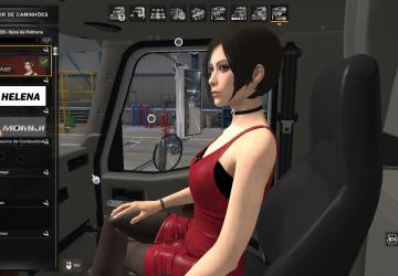 Пассажир Ada Wongверсия 1.0 для American Truck Simulator (v1.47.x, 1.48.x)