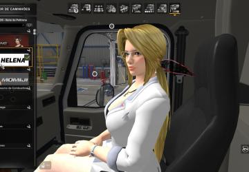 Пассажир Helena Douglasверсия 1.0 для American Truck Simulator (v1.47.x, 1.48.x)