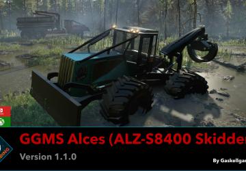 GGMS Alces (ALZ-S8400 Skidder)версия 1.1.0 для SnowRunner (v17.3)