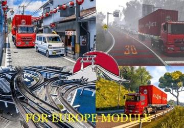 Project Japan for Europe moduleверсия 1.1.3 для Euro Truck Simulator 2 (v1.54.x)