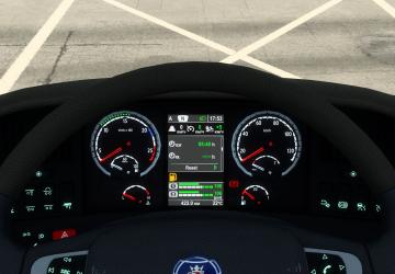 Scania R & Streamline Improved Dashboardv1.3 для Euro Truck Simulator 2