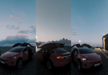 Tesla Model Xверсия 2.0 для American Truck Simulator (v1.47.x)