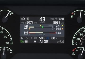 Volvo VNL 2018 Improved Dashboardверсия 1.0 для American Truck Simulator (v1.47.x)