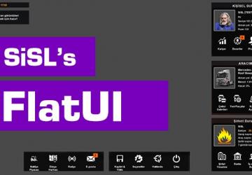 SiSL Flat UIверсия 08.05.23 для American Truck Simulator (v1.47.x)