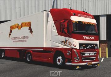 Volvo FH5 & Trailer «Frank de Ridder»версия 6.0 для Euro Truck Simulator 2 (v1.54.x)