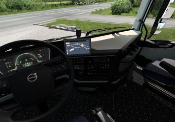 Черно-бежевые ковры на Volvo FH5версия 1.0 для Euro Truck Simulator 2 (vЛюбая)