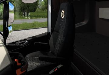 Черно-бежевые чехлы на Volvo FH5версия 1.0 для Euro Truck Simulator 2 (vЛюбая)