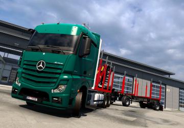 Mercedes Actros MP4 Timber chassisверсия 1.0 Fix для Euro Truck Simulator 2 (v1.54.x)