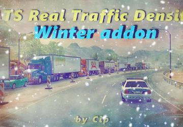 Real Traffic Density Winter addonверсия 1.0 для American Truck Simulator (v1.46.x)