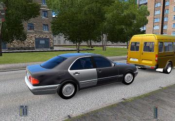 Mercedes-Benz E200 W210версия 1.0 для City Car Driving (v1.5.9)