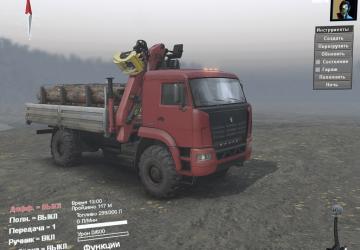 Нечто 19 Пак «Камаз BadCat»версия 1.0 для SpinTires (v03.03.16)