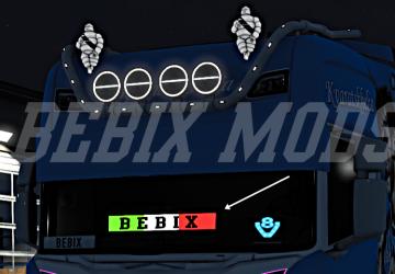 Name Led Panelверсия 1.0 для Euro Truck Simulator 2 (v1.54)