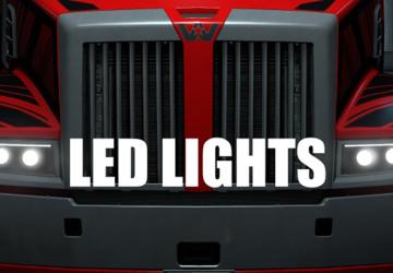 LED Headlight for Western Star 5700XEверсия 1.0 для American Truck Simulator (v1.46.x)