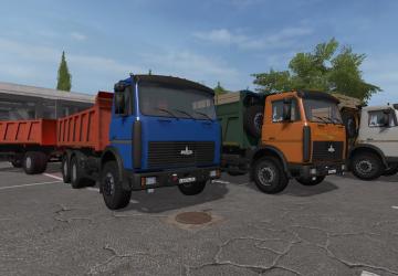 МАЗ-5516А2 + прицеп МАЗ-856101версия 1.0.0.1 для Farming Simulator 2017 (v1.5.3.1)