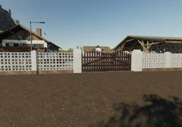 Concrete Brick Fence Packверсия 1.2.0.0 для Farming Simulator 2019