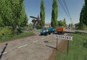 Сеть маршрутов  Autodrive для карты «Село Молоково»v1.0.5. для Farming Simulator 2019 (v1.7.1.0.)