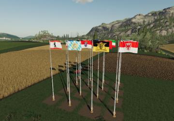 Flags Of German Federal Statesверсия 1.0.0.0 для Farming Simulator 2019