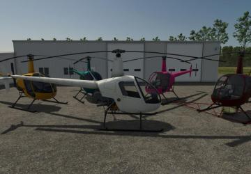 Robinson R22 Helicopterверсия 1.0.2.0 для Farming Simulator 2025 (v1.15)