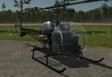 Bell 47G Helicopterверсия 1.0.2.0 для Farming Simulator 2025 (v1.15)