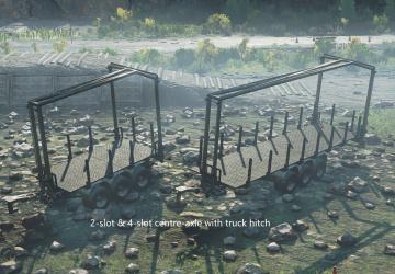 No-Spill «Train» Double-Decker C-Axle Trailer (s)v1.0.0 для SnowRunner (v17.3)