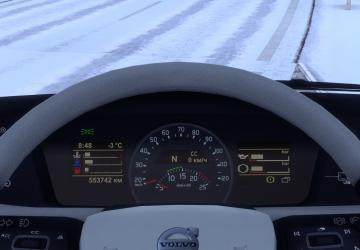 Volvo FH 2012 Improved Dashboardверсия 1.2 для Euro Truck Simulator 2 (v1.54.x)