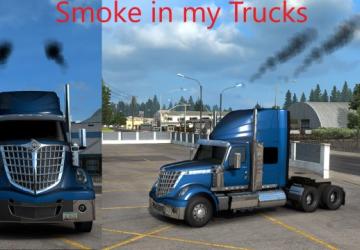 Smoke in my Trucksверсия 1.0 для American Truck Simulator (v1.45.x, 1.46.x)