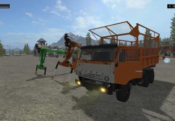 Камаз-55102 + 2 Манипулятора STEPAверсия 1.0.0.4 для Farming Simulator 2017 (v1.5.3.1)