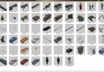 Пак объектов «Предновогодняя суета»  для редактора картv1 для SpinTires (v03.03.16)