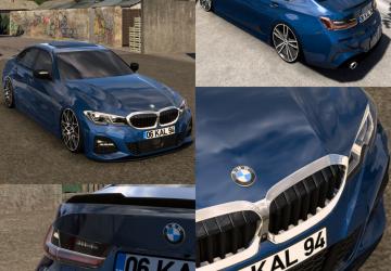 BMW 3 Series G20версия 1.1 для Euro Truck Simulator 2 (v1.54.x)