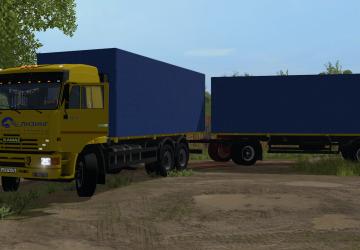 КамАЗ бортовойверсия 1.0.0.0 для Farming Simulator 2017 (v1.5.x)