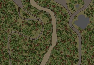 Карта «Горная река»версия 0.1 для SpinTires (v03.03.16)