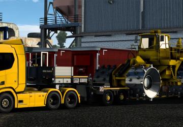 Низкорамник BBM Trailer LB4версия 1.0 для Euro Truck Simulator 2 (v1.54.x)