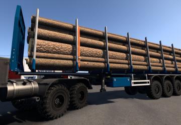 Off-road chassis for standard trailersверсия 2.1 для Euro Truck Simulator 2 (v1.54.x)