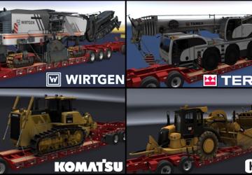 Пак негабаритных грузовверсия 1.0 для American Truck Simulator (v1.45.x, 1.46.x)