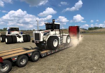 Новые грузы Big Bud 450 и Case Magnum для низкорамникаv1.0 для American Truck Simulator (v1.45.x)