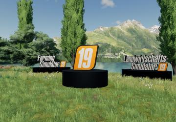 Glowing 3d FS19-Logosверсия 1.0.0.0 для Farming Simulator 2019