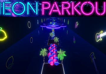 Карта «Neon Parkour»версия 1.041 для BeamNG.drive (v0.33.x)