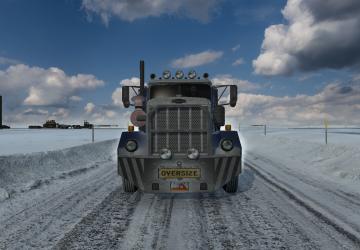 Зимние текстуры для грузовика «Autocar dc»v1.1 для American Truck Simulator (v1.43-1.45)