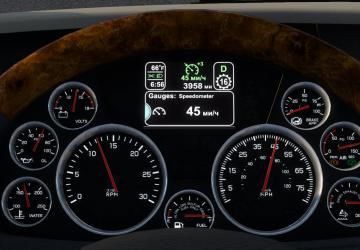 Kenworth T680 Improved Dashboardверсия 1.0 для American Truck Simulator (v1.45.x)