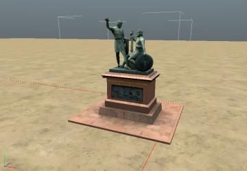 Объект «Памятник Минину и Пожарскому»версия 1.0.0 для SpinTires (v03.03.16)