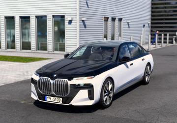 BMW i7 M70 2024версия 1.4 для Euro Truck Simulator 2 (v1.54.x)
