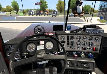 Интерьер для Mack Superlinerверсия 1.0 для American Truck Simulator (v1.45)