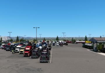 Реалистичные стоянки грузовиковверсия 1.5.7 для American Truck Simulator (v1.44.x)