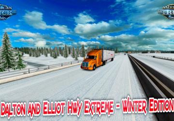 HOTFIX for Dalton and Elliot Winter Mapверсия 1.44 для American Truck Simulator (v1.44.x)