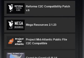 Project MidAtlanticверсия 0.3.1.1 для American Truck Simulator (v1.44.x)